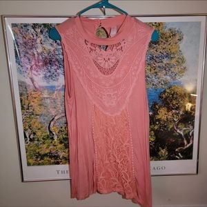 Pink Sleeveless Top, XL, Used,